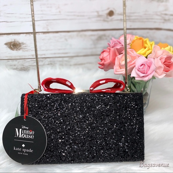 FIRM PRICE kate spade Minnie Mouse black clutch - Picture 7 of 8